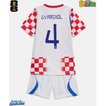 Kroatia Josko Gvardiol #4 Hjemmedraktsett Barn VM 2026 Kortermet (+ Korte bukser)
